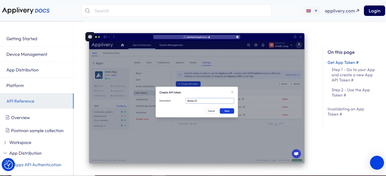 Backend screenshot 1